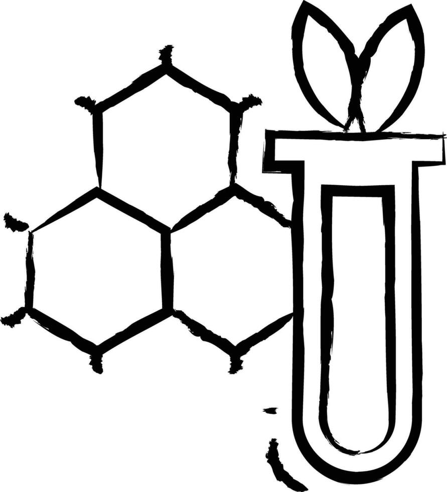 biologico chimica mano disegnato vettore illustrazione