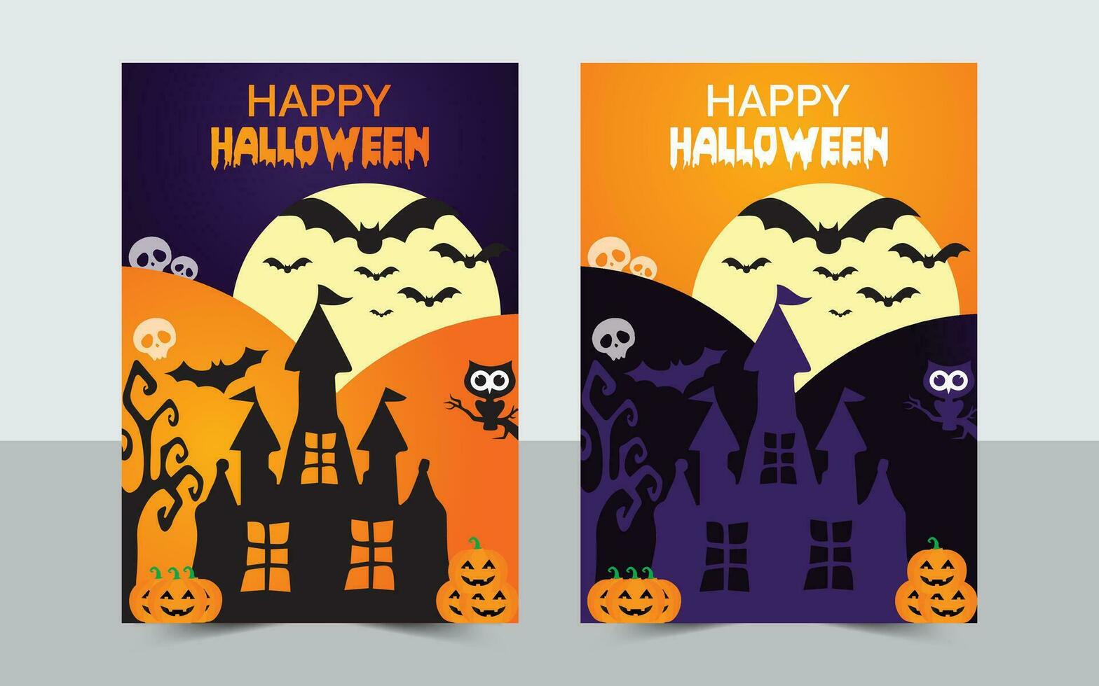 Halloween banner impostare. vettore illustrazione. piatto Halloween icone. Halloween festa invito. Halloween modello.