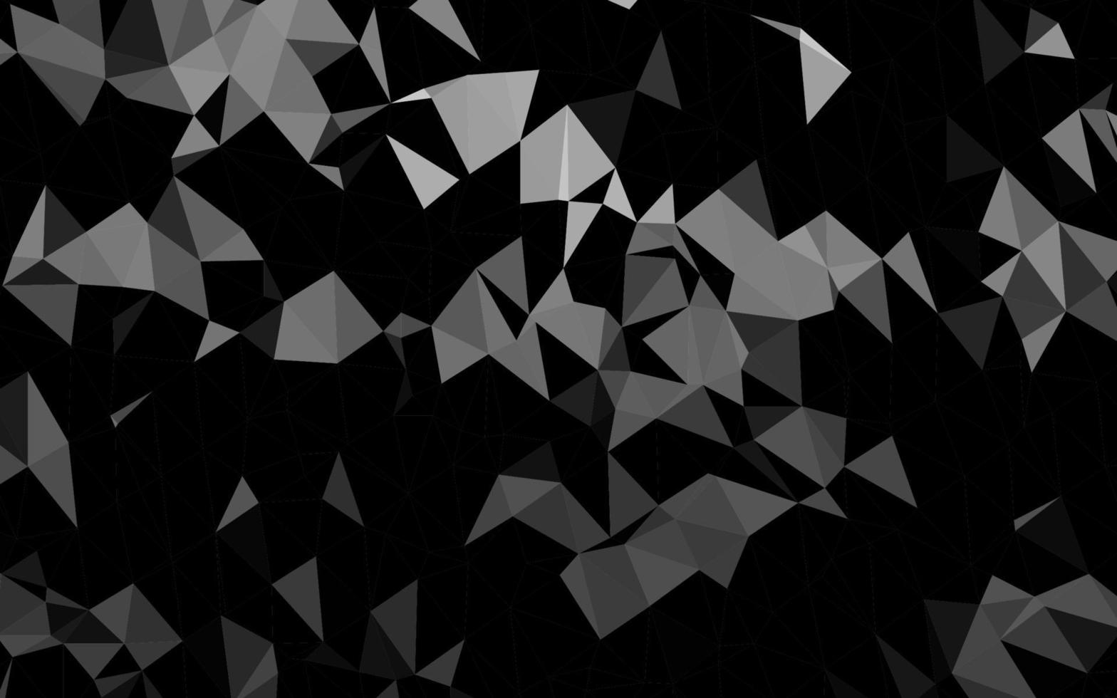 argento scuro, modello di mosaico triangolo vettoriale grigio.