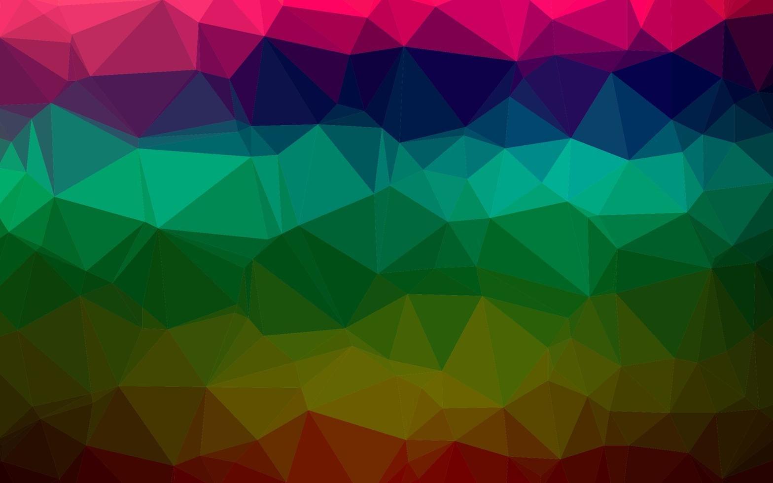 multicolore scuro, struttura di poli basso vettoriale arcobaleno.