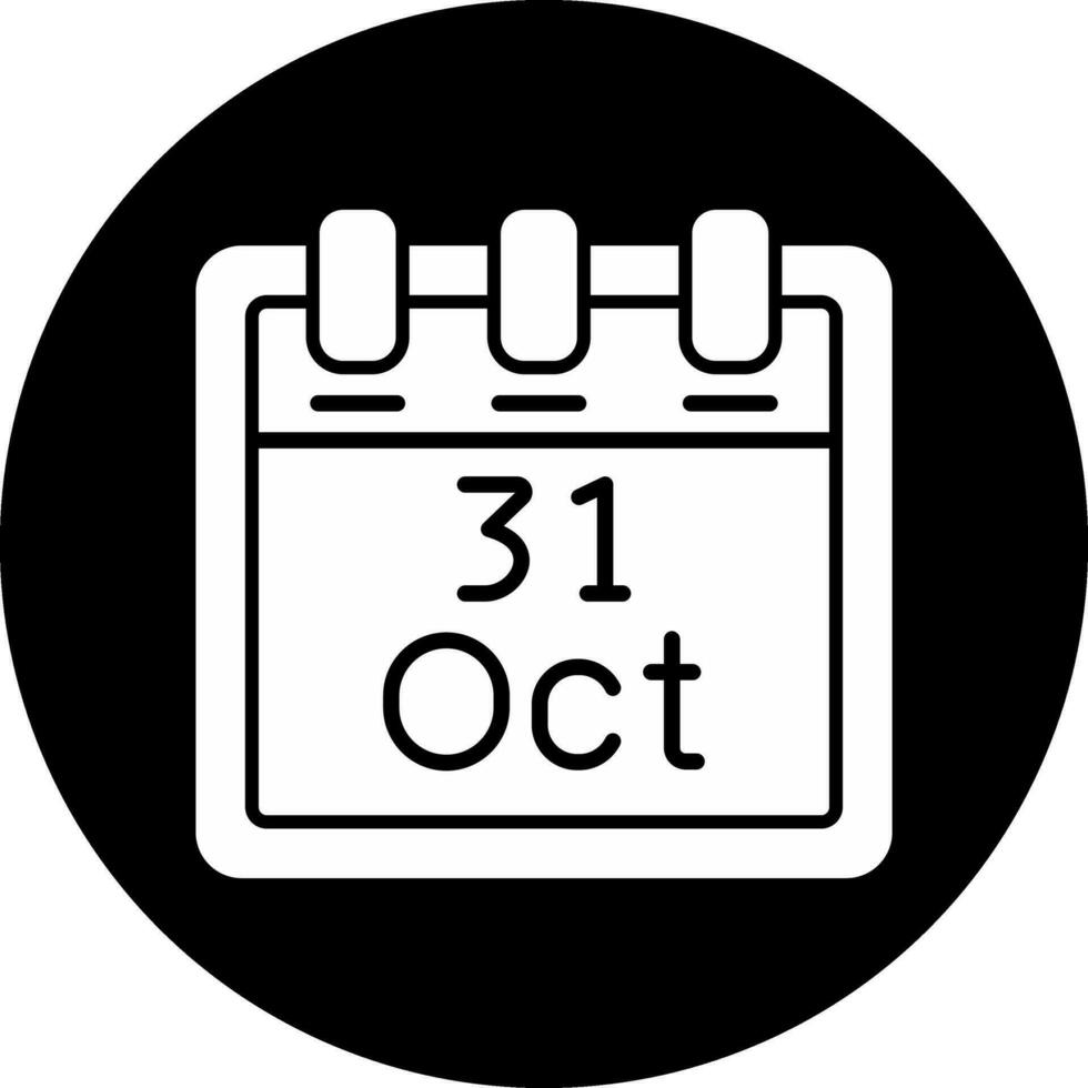 ottobre 31 vettore icona