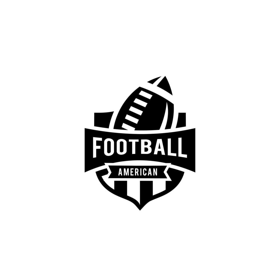 vettore di disegno dell'icona del logo della squadra di football americano