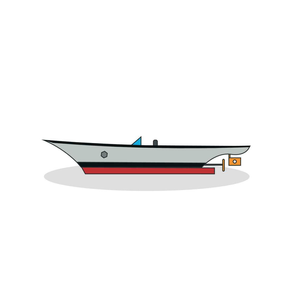 illustrazione di un' piccolo barca vettore