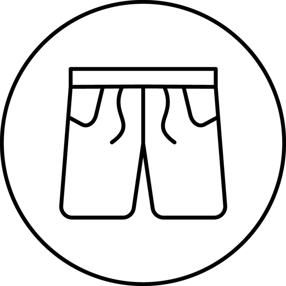 pugile pantaloncini vettore icona
