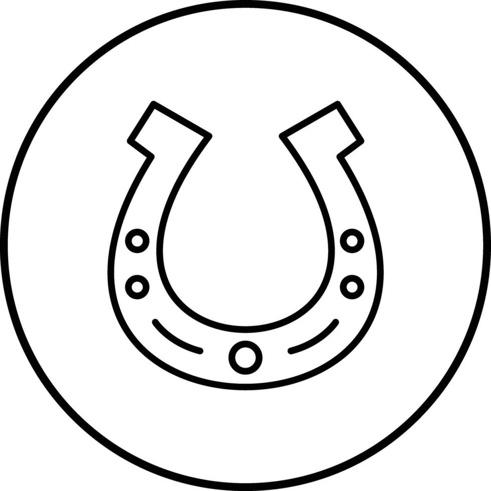 ferro di cavallo vettore icona