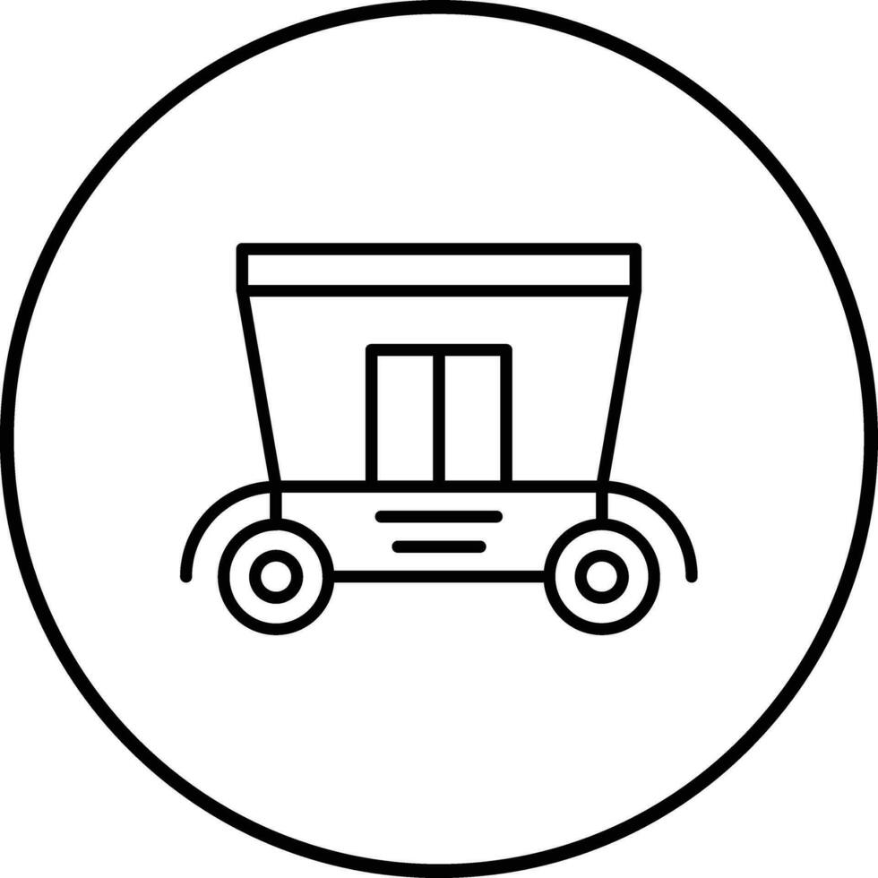 carrozza vettore icona