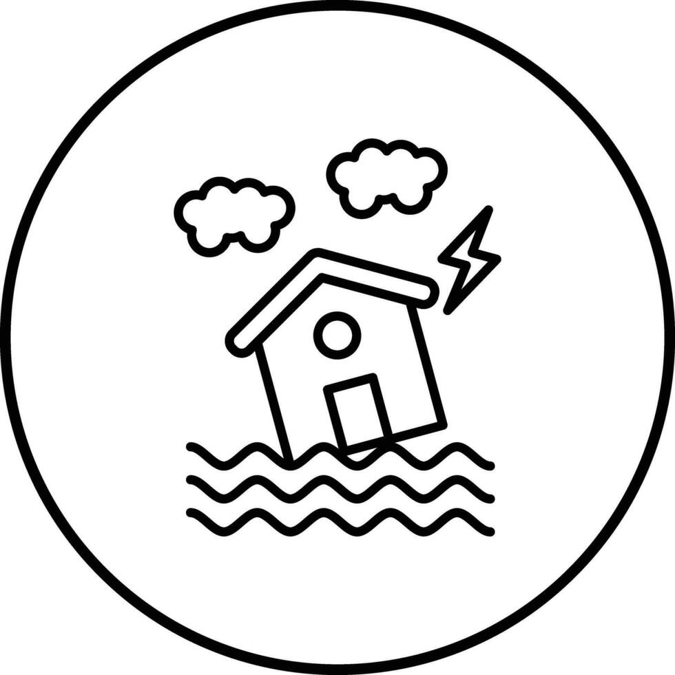 alluvione vettore icona
