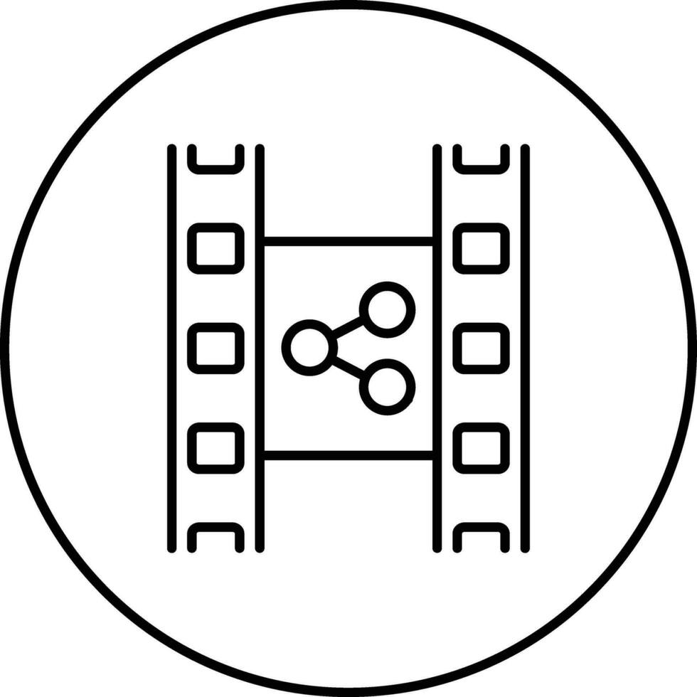 film distribuzione vettore icona