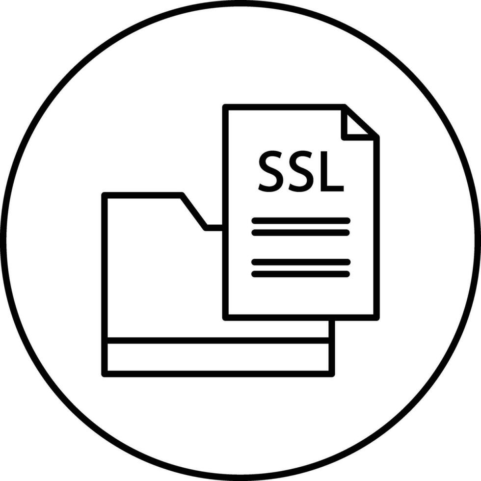 ssl file vettore icona