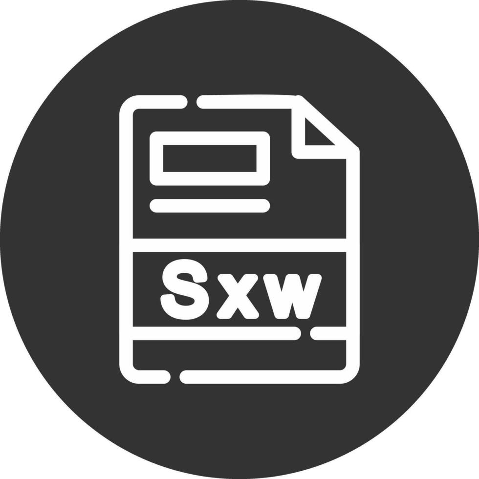 sxw creativo icona design vettore