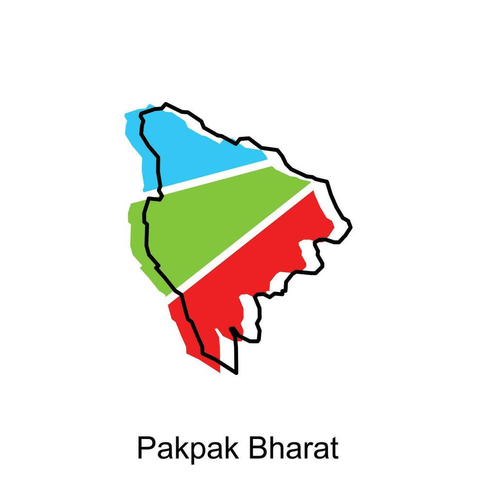 carta geografica città di pakpak bharat. vettore carta geografica di nord sumatra Provincia capitale nazione colorato disegno, illustrazione design modello su bianca sfondo