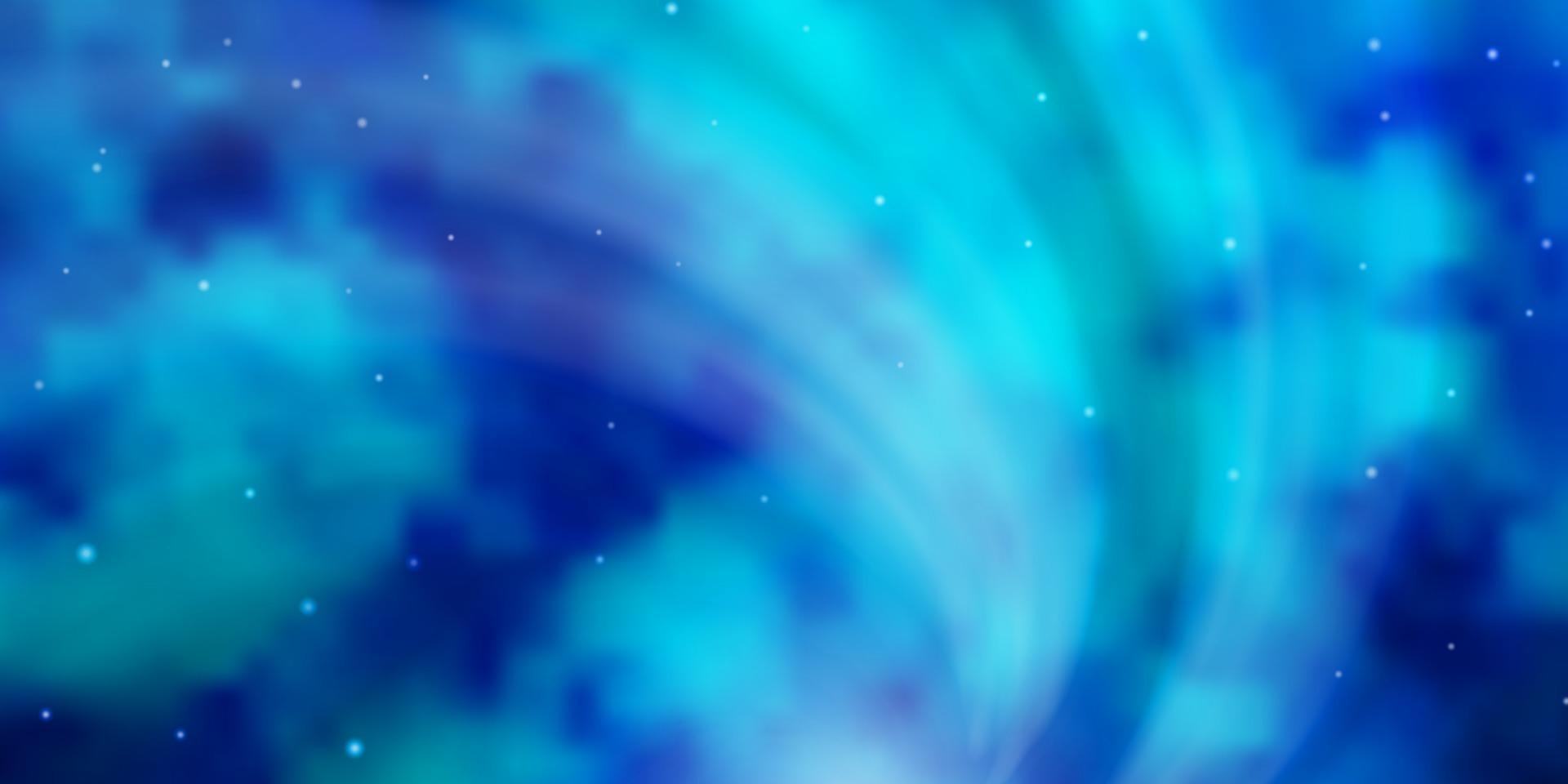 sfondo vettoriale azzurro con stelle colorate.