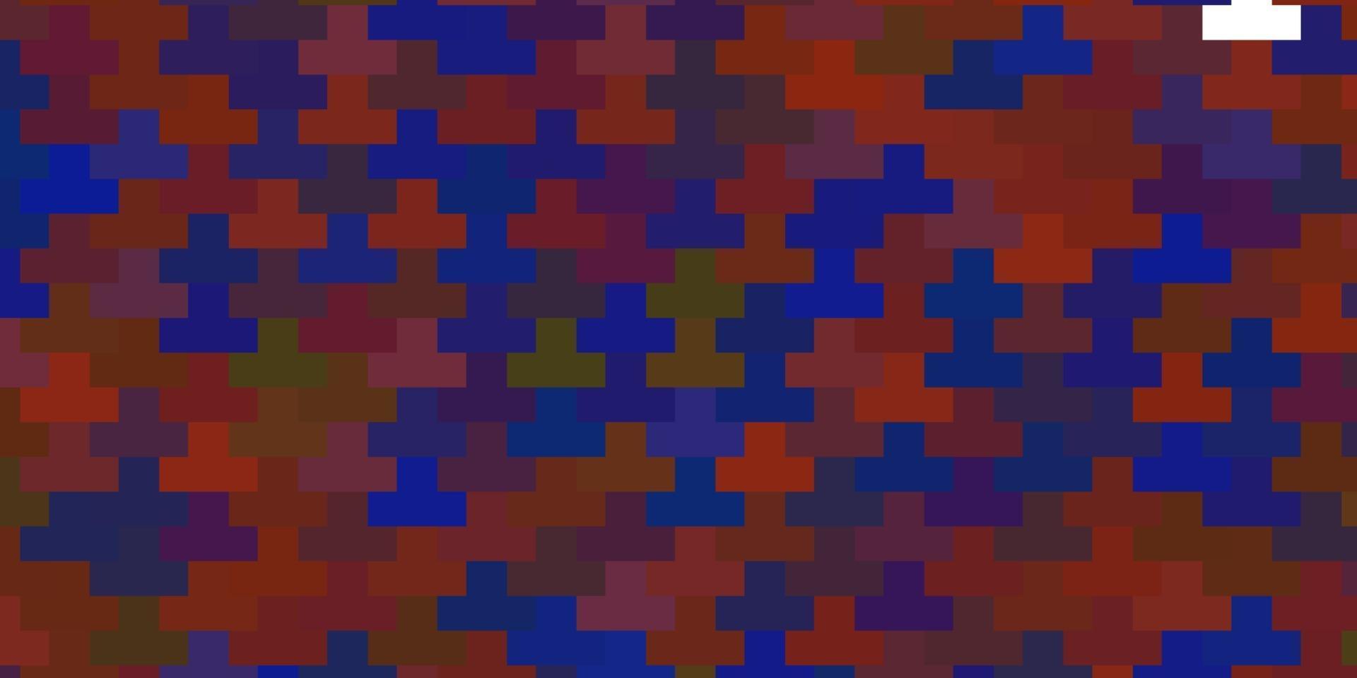 modello vettoriale azzurro, rosso con rettangoli.