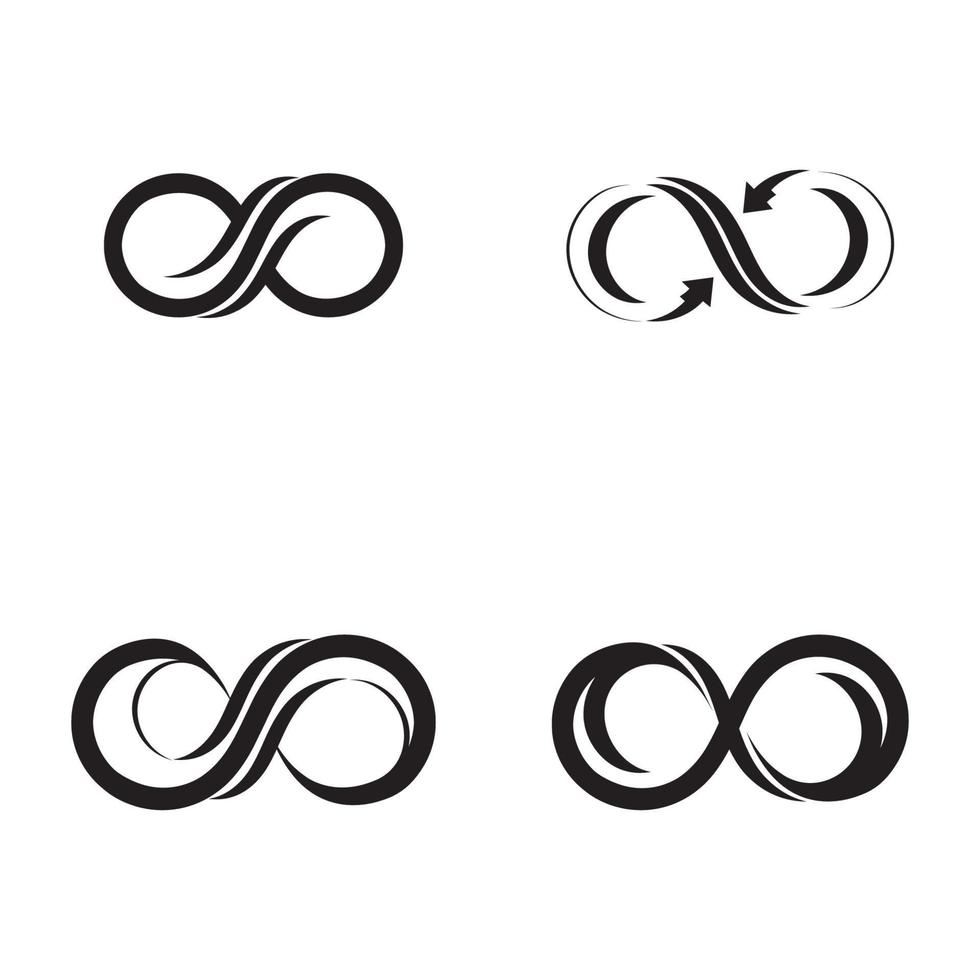 vettore di icone modello logo e simbolo infinito