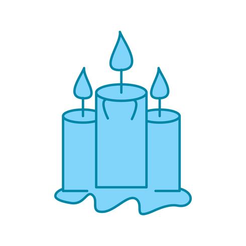 icona di candele vettoriali