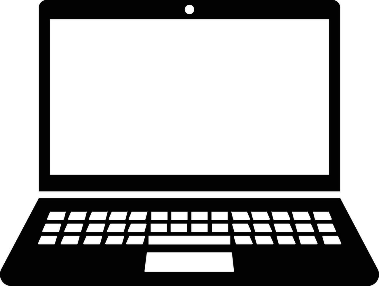 il computer portatile computer icona nel piatto. isolato su trasparente sfondo. elettronica e dispositivi relazionato computer computer portatile, hardware lcd tv cartello simbolo vettore per applicazioni e sito web