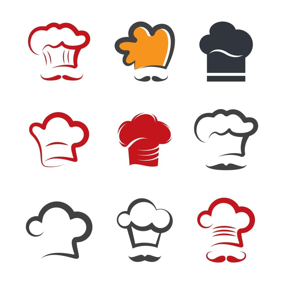 immagini del logo dello chef vettore