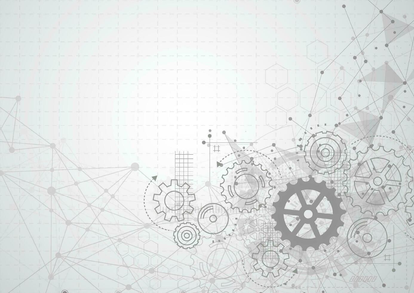 sfondo astratto meccanismo ruota dentata. tecnologia della macchina. illustrazione vettoriale