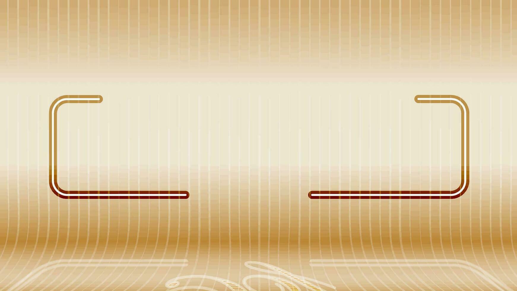 copertura oro pendenza strisce con rame orizzontale pendenza sfondo. vettore