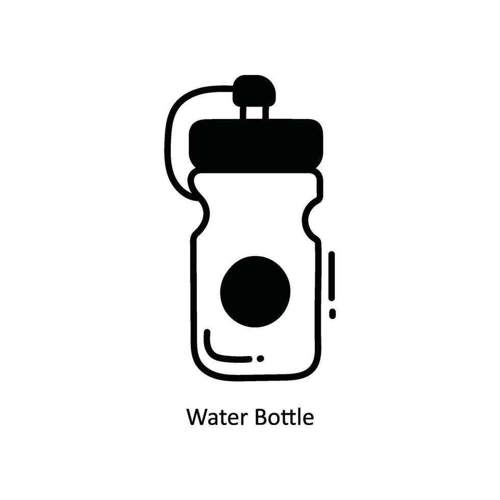acqua bottiglia scarabocchio icona design illustrazione. scuola e studia simbolo su bianca sfondo eps 10 file vettore