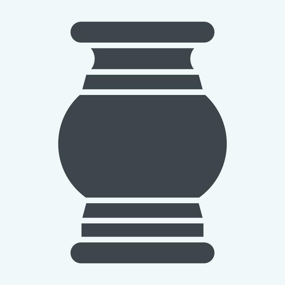icona vaso. relazionato per India simbolo. glifo stile. semplice design modificabile. semplice illustrazione vettore