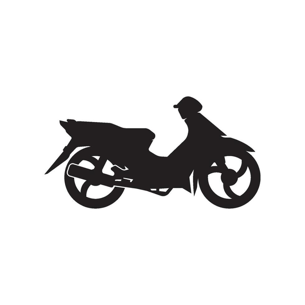 motociclo icona vettore design illustrazione logo modello