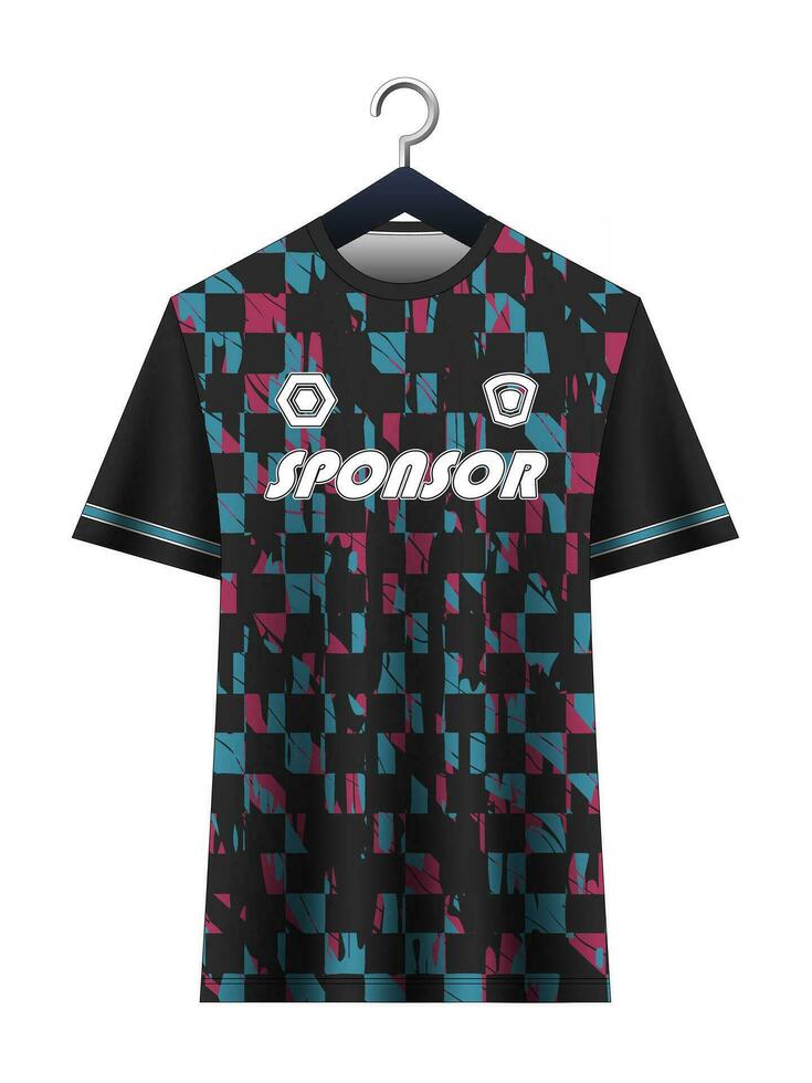 calcio maglia modello per calcio club. vettore sublimazione gli sport abbigliamento design. uniforme davanti Visualizza modelli calcio maglia. maglia design idee.