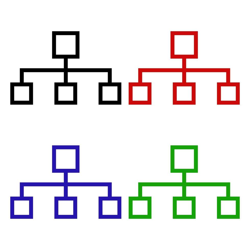 rete illustrata su sfondo bianco vettore