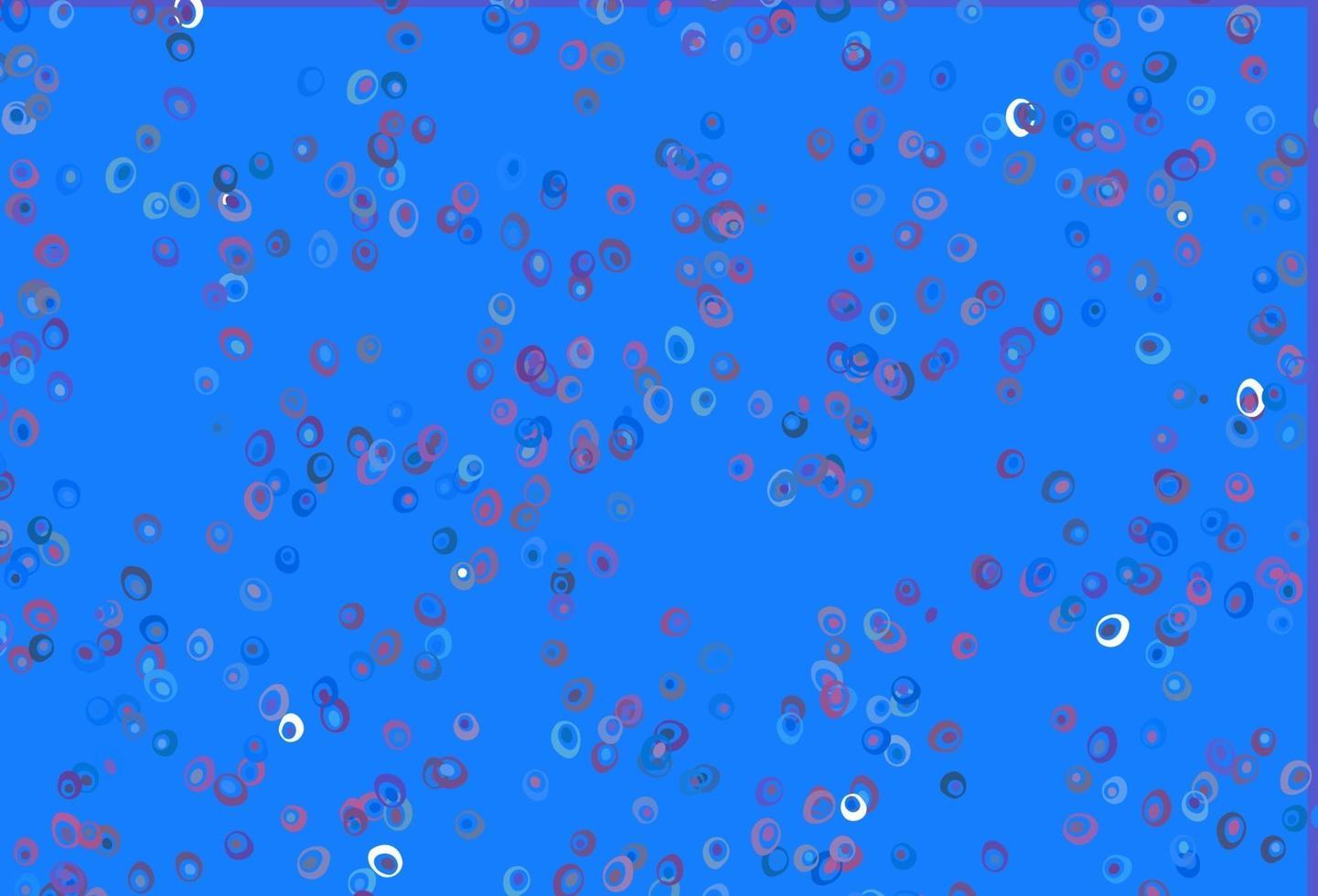sfondo vettoriale azzurro, rosso con bolle.