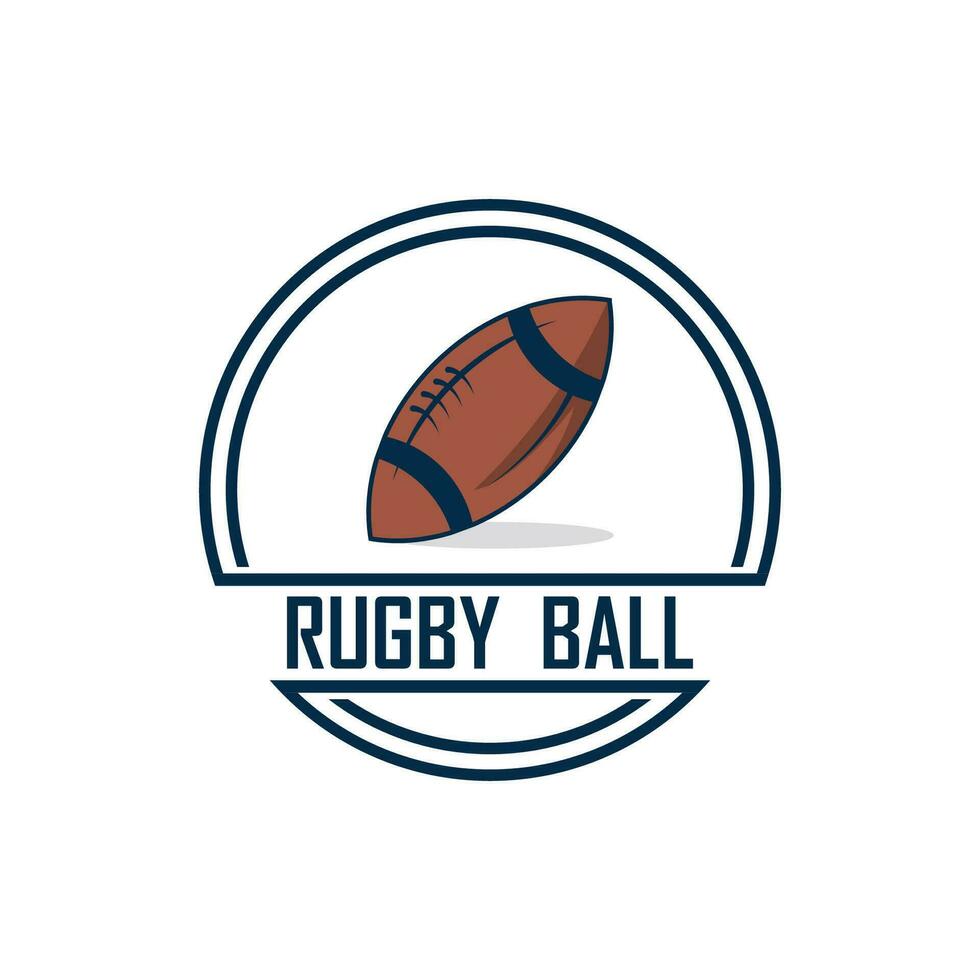 Rugby logo vettore icona illustrazione design