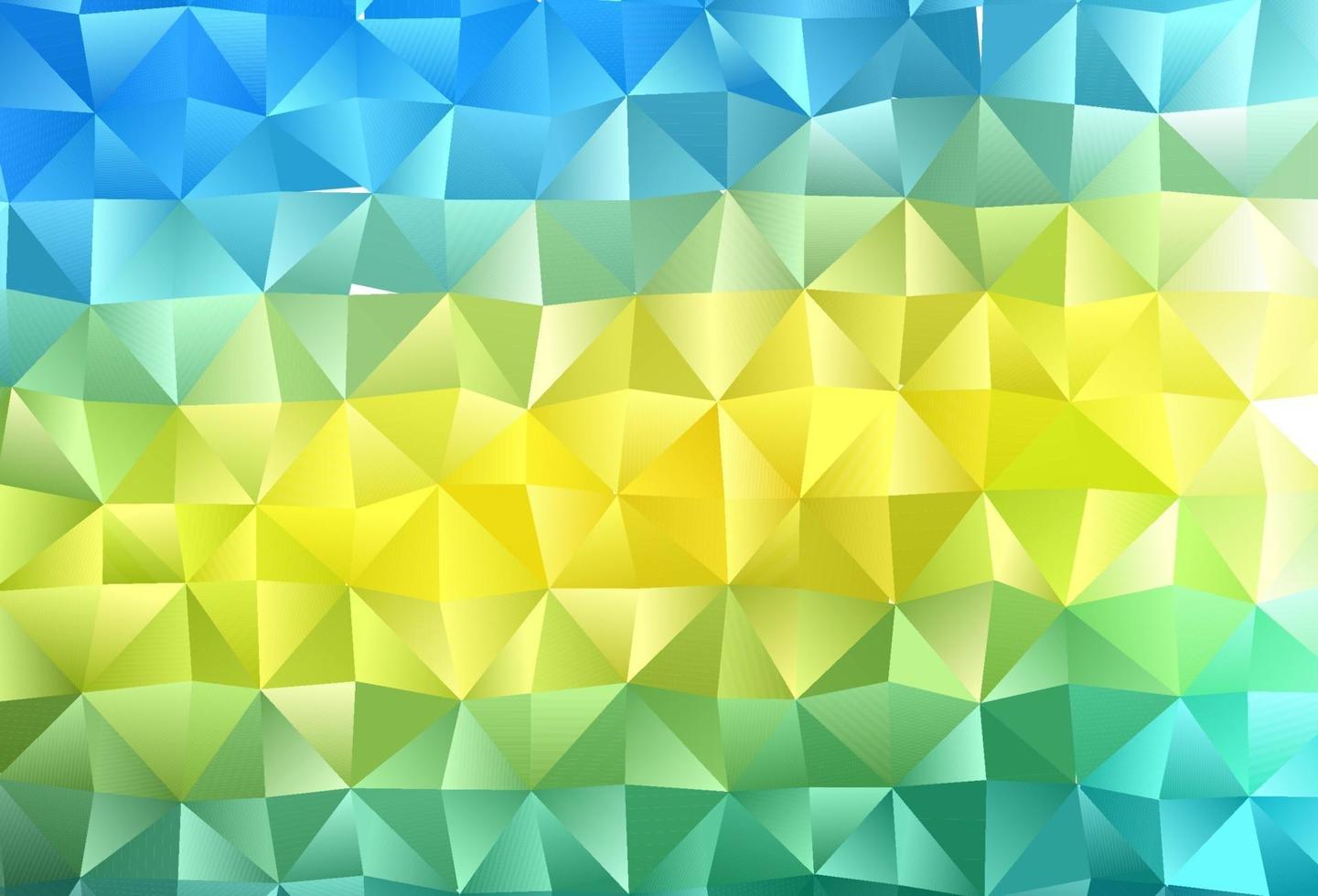 layout low poly di vettore azzurro, giallo.