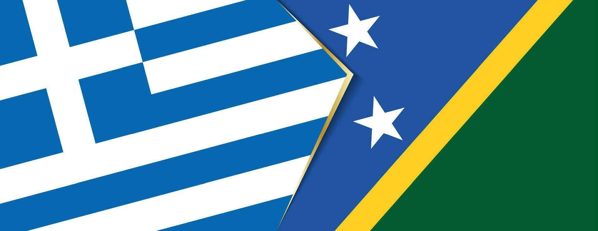 Grecia e Salomone isole bandiere, Due vettore bandiere.