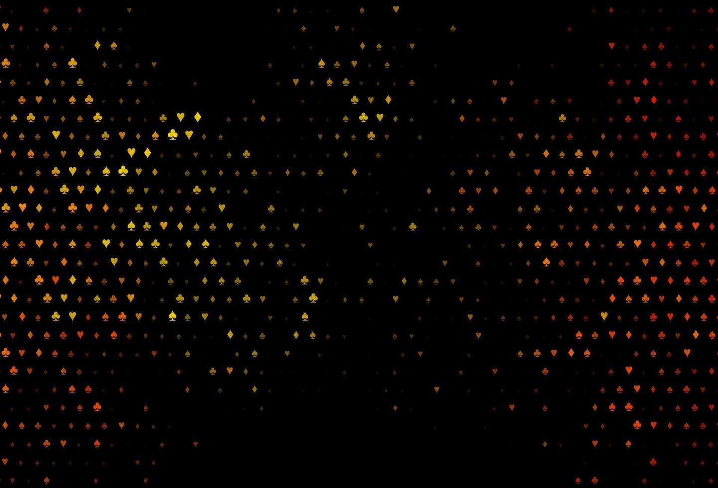 layout vettoriale arancione scuro con elementi di carte.