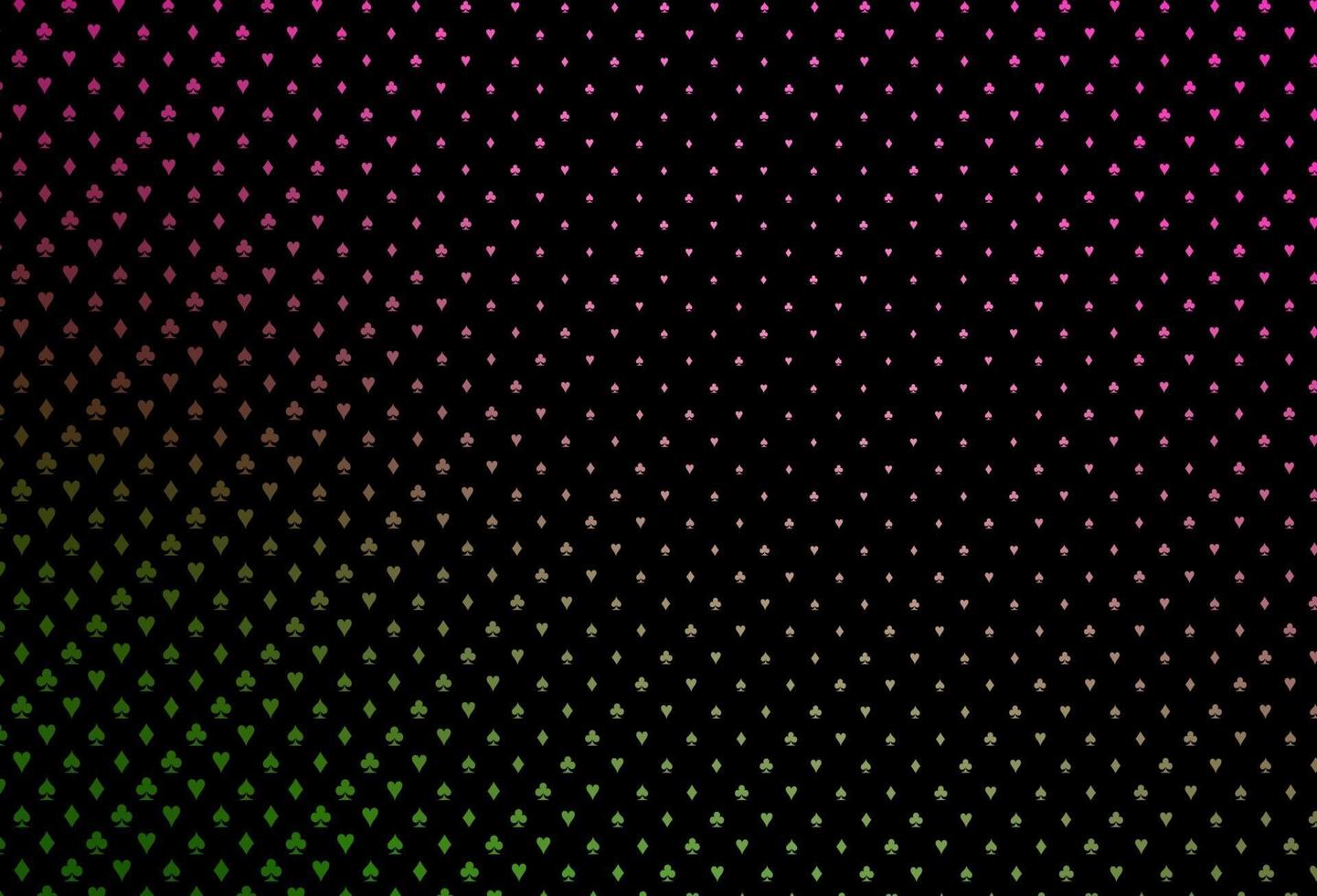 layout vettoriale rosa scuro, verde con elementi di carte.