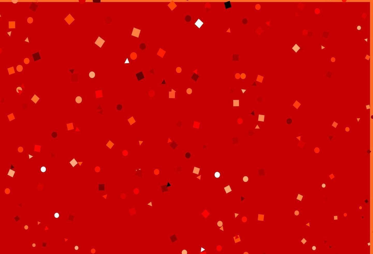 layout vettoriale rosso chiaro con cerchi, linee, rettangoli.