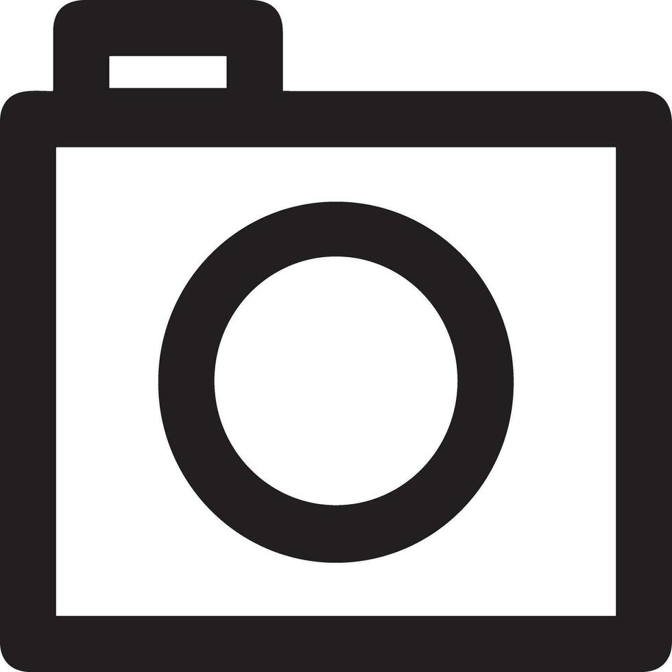 telecamera fotografia icona simbolo vettore Immagine. illustrazione di multimedia fotografico lente grafico design Immagine