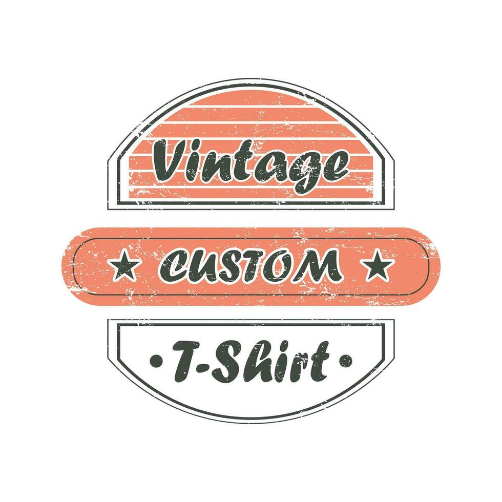Vintage ▾ tipografia design. retrò Vintage ▾ t camicia design vettore