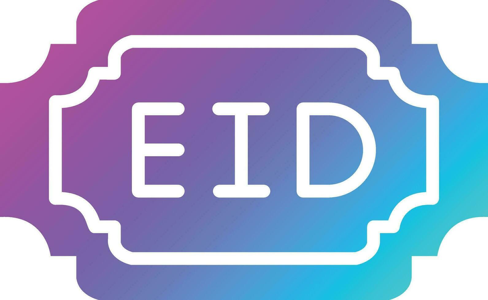 illustrazione del design dell'icona vettoriale eid