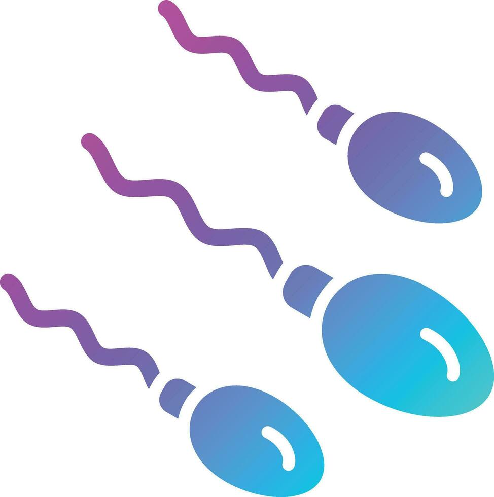 illustrazione del design dell'icona di vettore di spermatozoi