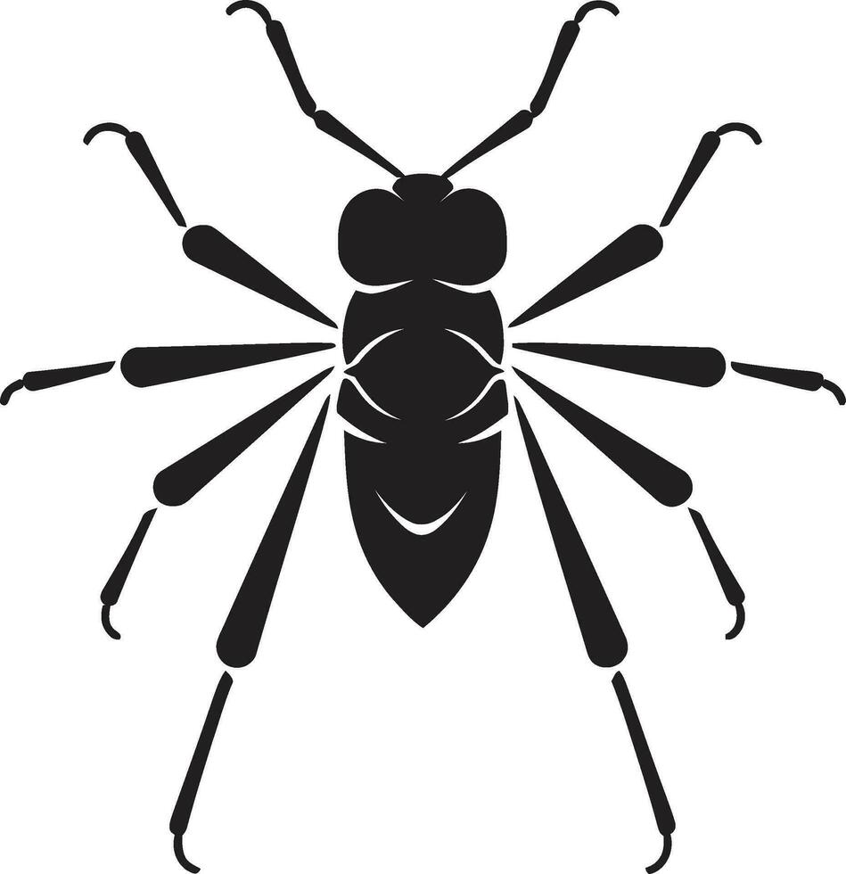 elegante insetto simbolo capriccioso insetto design vettore
