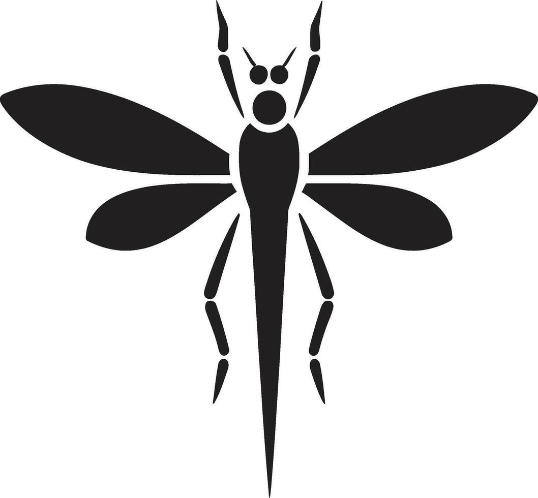 vettore insetto profilo elegante bastone insetto logo