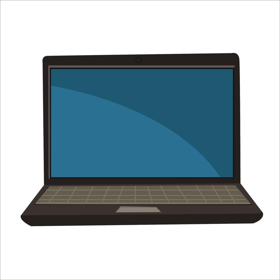 disegno dell'illustrazione vettoriale di clipart di colore del computer portatile