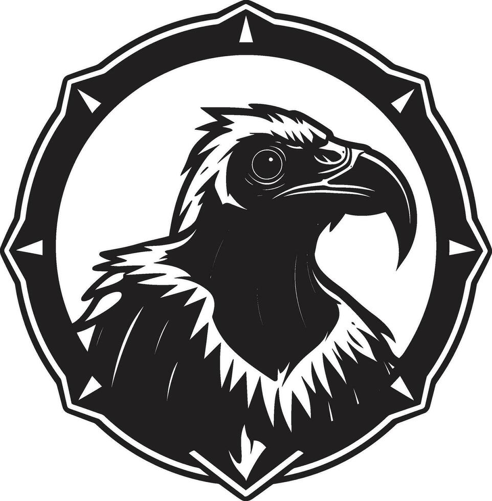 avvoltoi regale maestà distintivo grazioso aviaria insegne vettore
