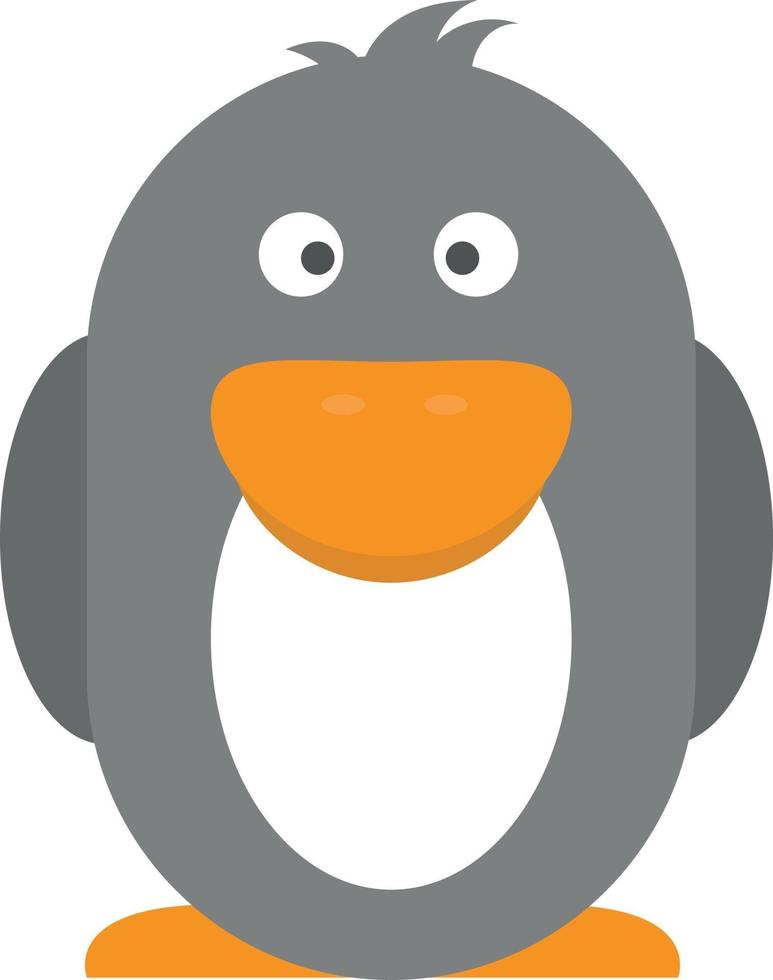 pinguino - adesivo per bambini in design piatto vettore