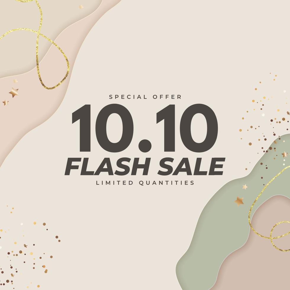 10.10.flash vendita promozione offerta banner.illustrazione vettoriale