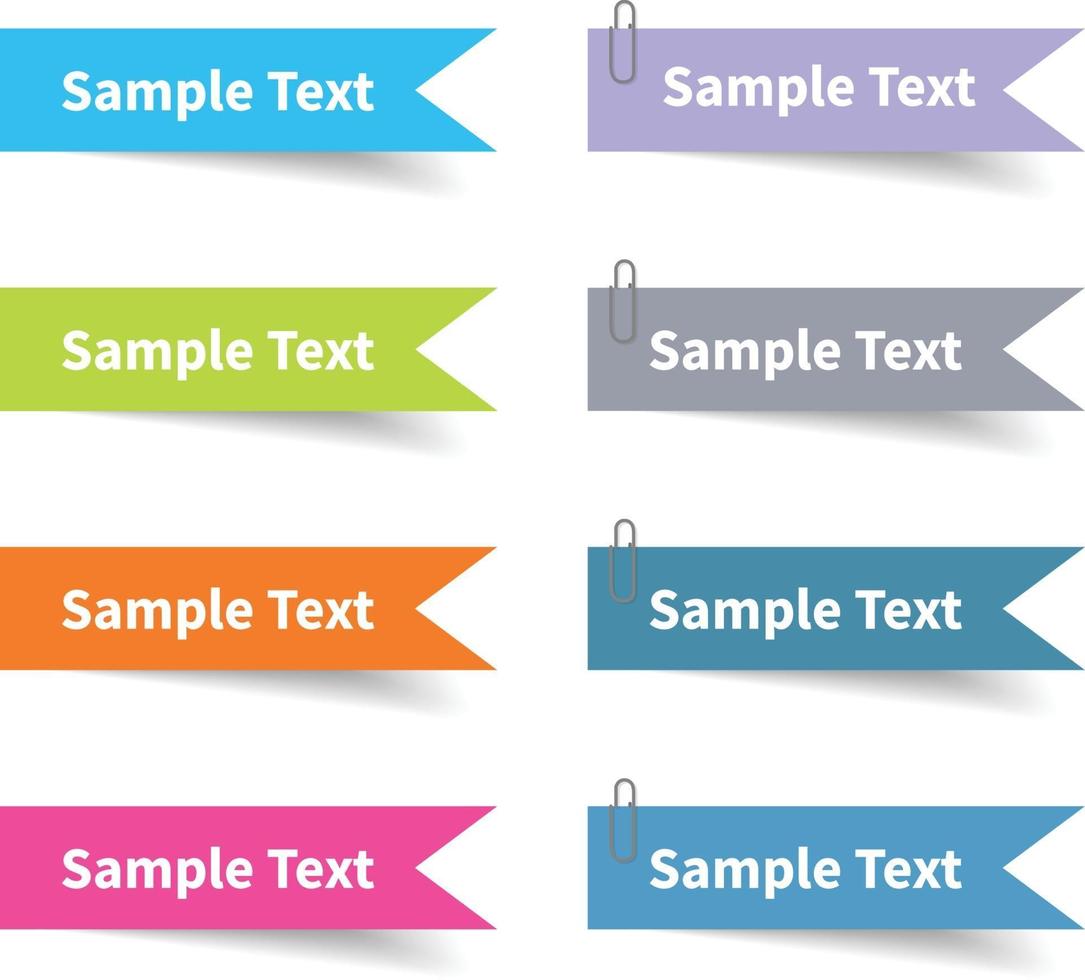 set di etichette con elemento di design vettoriale a colori, illustratore