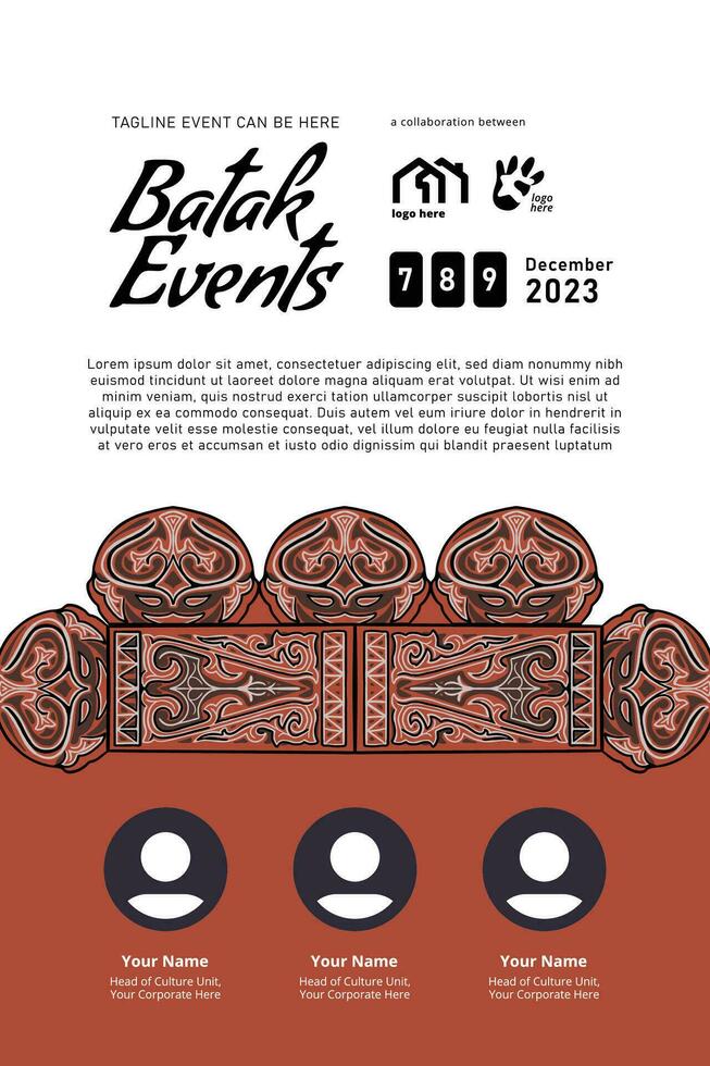 batak nord Sumatra Indonesia cultura illustrazione design idea vettore