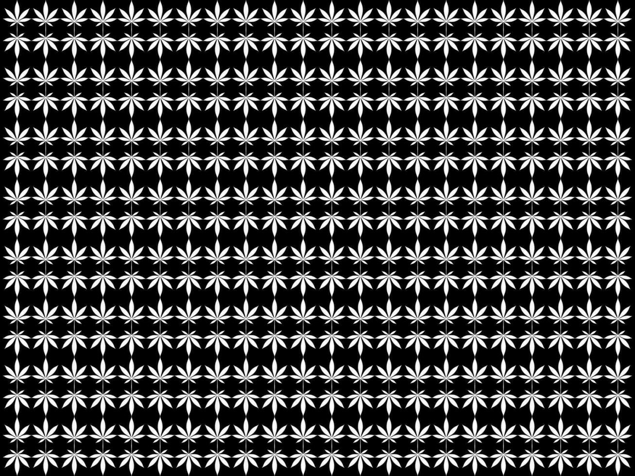 canapa anche conosciuto come marijuana foglia silhouette motivi modello, può uso per decorazione, ornato, sfondo, sfondo, tessile. moda, tessuto, piastrella, pavimento, coperchio, avvolgere, ecc. vettore illustrazione