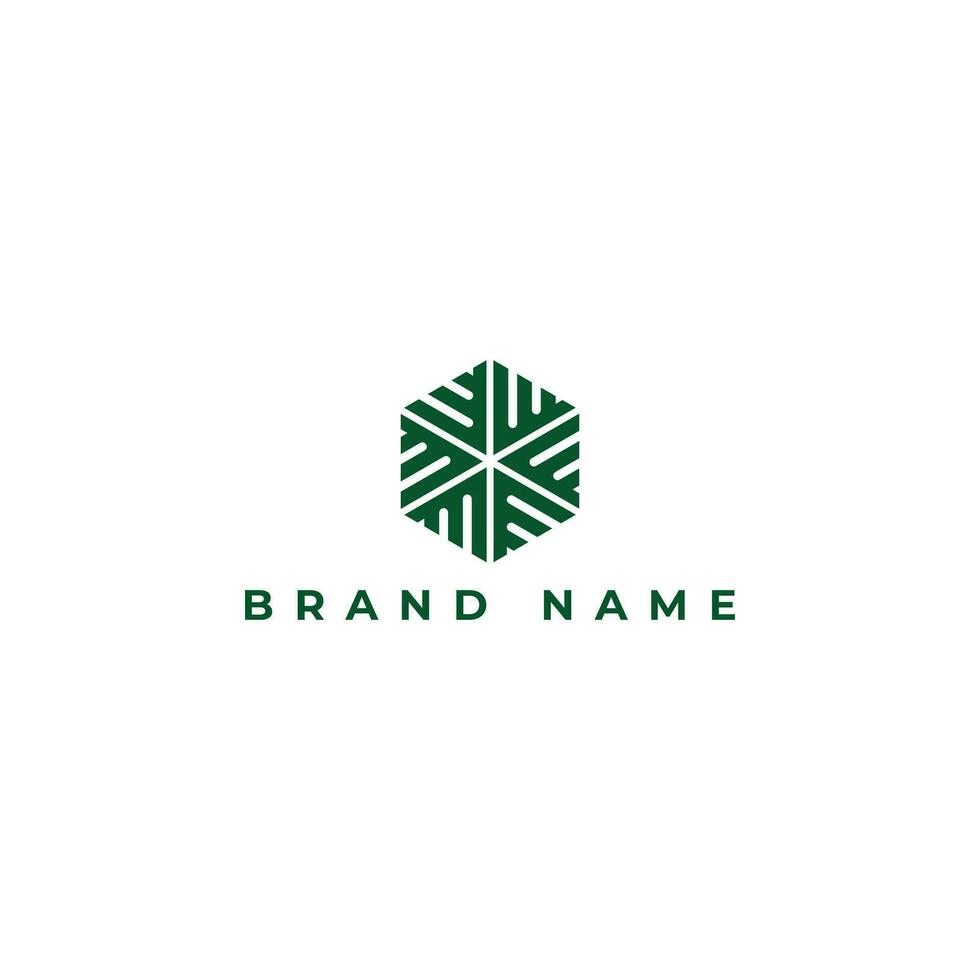 astratto iniziale lettera am o mamma monogramma esagono forma logo nel verde colore isolato su un' bianca sfondo. lettera am logo applicato per moderno vero tenuta attività commerciale logo design ispirazione modello vettore