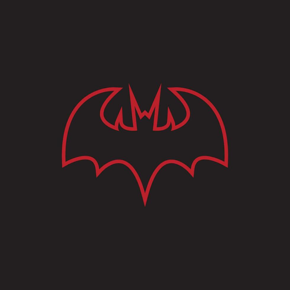 volante pipistrello silhouette logo design vettore modello illustrazione
